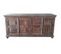 Buffet, Meuble De Rangement En Bois Coloris Marron Vieilli - L. 184 X P. 40  X H. 92 Cm