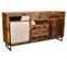 Buffet, Meuble De Rangement En Bois Avec 7 Tiroirs Et 2 Portes Coloris Marron Vieilli