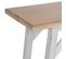 Table De Console, Meuble De Console En Bois Coloris Blanc, Naturel  - L. 120 X P. 35 X H. 83,5  Cm