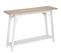 Table De Console, Meuble De Console En Bois Coloris Blanc, Naturel  - L. 120 X P. 35 X H. 83,5  Cm