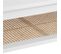 Table Basse, Table De Salon En Bois Coloris Blanc, Naturel - L. 109,8 X P. 60  X H. 45,5  Cm