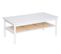 Table Basse, Table De Salon En Bois Coloris Blanc, Naturel - L. 109,8 X P. 60  X H. 45,5  Cm