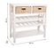 Buffet, Meuble De Rangement En Bois Avec 2 Tiroirs Coloris Blanc - L. 88 X P. 38 X H. 86 Cm