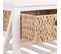 Buffet, Meuble De Rangement En Bois Avec 2 Tiroirs Coloris Blanc - L. 88 X P. 38 X H. 86 Cm