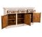 Buffet, Meuble De Rangement En Bois Avec 3 Tiroirs Et 3 Portes Coloris Blanc Vieilli