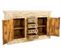 Buffet, Meuble De Rangement En Bois Avec 4 Tiroirs Et 2 Portes Multicolore