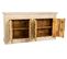 Buffet, Meuble De Rangement En Bois Avec 4 Portes Coloris Blanc - L. 180 X P. 40 X H. 90 Cm