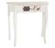 Meuble Console, Table Console En Bois Coloris Blanc - Longueur 82 X Profondeur 35 X Hauteur  84 Cm