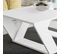 Table Basse, Table De Salon Coloris Blanc - Longueur 110 X Profondeur 60 X Hauteur 40 Cm