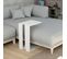 Table D'appoint, Table De Salon Coloris Blanc - Longueur 40 X Profondeur 30 X Hauteur 57cm