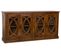 Buffet, Meuble De Rangement En Bois Avec 4 Portes Coloris Marron - L. 180 X P. 40 X H. 90 Cm