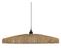 Lampe Suspendue, Suspension Luminaire En Acier Noir Et Bois De Jute Coloris Naturel