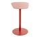 Table D'appoint En Métal Coloris Rouge - Longueur 53 X Profondeur 38 X Hauteur 60 Cm