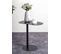 Table D'appoint En Métal Coloris Noir - Longueur 53 X Profondeur 38 X Hauteur 60 Cm