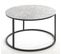 Table D'appoint Ronde En Métal Noir Et Aluminium Argenté - Diamètre 59 X Hauteur 37 Cm