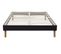 Sommier Tapissier Noir + Pieds En 20 Cm Pour Matelas En 200x200 - Gregory