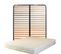 Ensemble De 2 Matelas Mousse Accueil Memoire De Forme 90x190 X 20 Cm Tres Ferme + 2 Sommiers