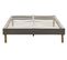 Matelas+sommier Gris Alona à Ressorts+memoire De Forme 80 Kg/m3-140x200 Hauteur +/- 25,5cm-hypoaller