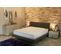 Ensemble Lit Frederic Gris 140x200 + Matelas Mousse Super Deluxe