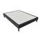 Sommier Tapissier Noir 140x200 Déhoussable Housse Lavable - Revetement Tissu Pvc