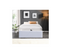 Solide Lit Coffre Blanc + Pieds Pour Matelas 90x190 Cm -12 Lattes