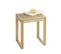 Tabouret De Salle De Bain En Bois Norway - H. 46 Cm - Marron Noix