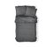 Housse De Couette Canon De Fusil - 100% Coton 57 Fils - 240 X 260 Cm - Gris Foncé