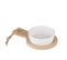 Set Apérif Rond 2 Pièces - Plateau En Bambou - Beige