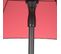 Parasol Droit Rond Bogota - Inclinable - Diam. 250 Cm - Rouge Coquelicot