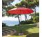 Parasol Droit Rond Bogota - Inclinable - Diam. 250 Cm - Rouge Coquelicot