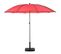 Parasol Droit Rond Bogota - Inclinable - Diam. 250 Cm - Rouge Coquelicot