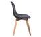 Chaise Scandi En Grosse Maille Flora - Noir