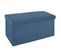 Banquette Coffre Pliable Velours Tess - L. 76 X H. 38 Cm - Bleu Foncé