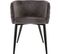 Fauteuil En Velours Marlo - Gris Foncé