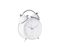 Horloge Réveil Rétro Mr. White - Diam. 11 Cm - Blanc