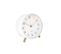 Horloge Réveil En Métal Lofty - Diam. 11 Cm - Blanc