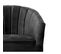 Fauteuil 1 Place En Polyester Effet Velours - Noir