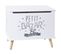 Coffre De Rangement Enfant Petit Bazar - L. 58 X H. 38 Cm - Blanc