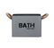 Boîte De Rangement Compartimentée Salle De Bain Gara - L. 19 X H. 12 Cm - Gris