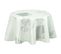 Nappe En Toile Cirée Ronde Provençale Vera - Diam. 135 Cm - Blanc