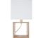 Lampe à Poser Design Scandi - H. 32 Cm - Blanc