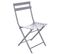 Table Avec Chaises Pliables Greensboro - 4 Personnes - Gris Quartz