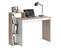 Bureau Au Design Scandinave Isidor - L. 110 X H. 91 Cm - Couleur Bois Et Blanc