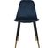 Lot De 4 Chaises Design Velours Tyka - Bleu