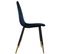 Lot De 4 Chaises Design Velours Tyka - Bleu