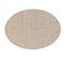 Lot De 2 Sets De Table Oval Effet Tissé - 45 X 35 Cm - Marron/beige