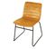 Lot De 4 Chaises De Table Design Velours Brooklyn - Moutarde