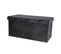 Banc De Rangement Pliable Kube En Velours - Noir