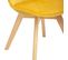 Lot De 4 Chaises Effet Velours Baya - Ocre