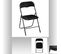 Lot De 2 Chaises Pliantes En Pvc - Noir